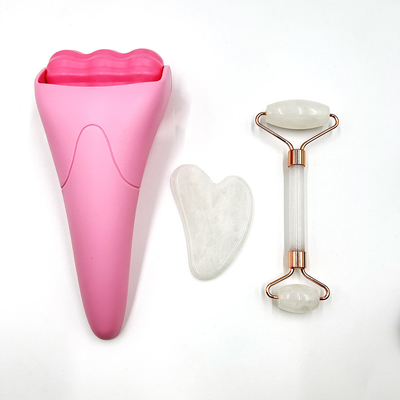 Jade Face Roller สําหรับการนวดน้ําแข็งและการดูแลผิวหน้าความงามของดวงตา