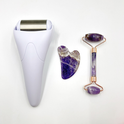Jade Face Roller สําหรับการนวดน้ําแข็งและการดูแลผิวหน้าความงามของดวงตา