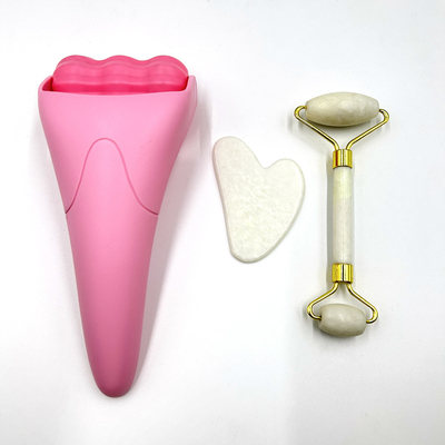 Jade Face Roller สําหรับการนวดน้ําแข็งและการดูแลผิวหน้าความงามของดวงตา