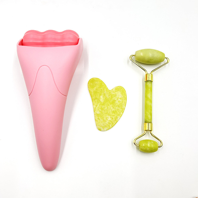 ชุดนวดใบหน้า Jade Roller สําหรับการขยายความสวยงามของผมและธรรมชาติ Anti Aging