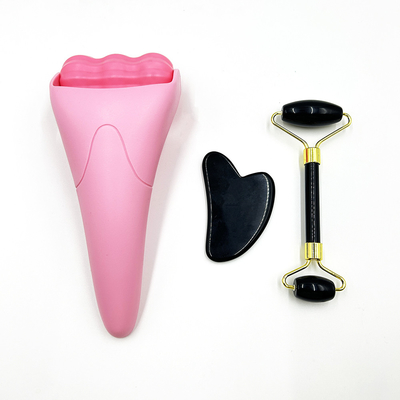 ชุดนวดใบหน้า Jade Roller สําหรับการขยายความสวยงามของผมและธรรมชาติ Anti Aging