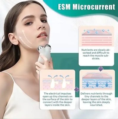 โลชั่น การนํามาใช้ เครื่องนวดไฟฟ้าสําหรับหน้าและคอความงาม EMS ยก