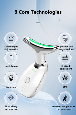 เครื่องนวดยกใบหน้าคอจากสแตนเลส ABS พร้อม LED Therapy และพับชนิดอื่น ๆ