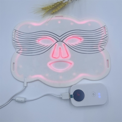 พื้นที่เป้าหมาย จมูกรูปแบบที่กําหนดเอง ซิลิโคน LED หน้ากากอนามัยสําหรับการขาวและอื่น ๆ