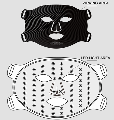 2024 Za Plugs ประเภทความสบายใจ ซิลิโคน แสงอินฟราเรดพลังงานสูง 850nm LED หน้ากากอนามัย