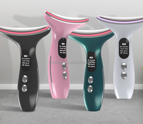 Neck Beauty เครื่องแบตเตอรี่ 3 หัว เครื่องนวดไฟฟ้าด้วยวัสดุเหล็กไร้เหล็ก ABS
