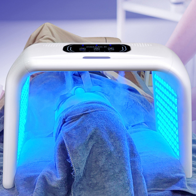 หน้ากากหน้า LED แสงบําบัดไม้-แสงแดง-การรักษาใบหน้า 7 ใน 1 การรักษาใบหน้า