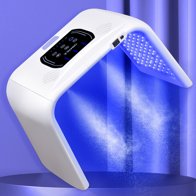 หน้ากากหน้า LED แสงบําบัดไม้-แสงแดง-การรักษาใบหน้า 7 ใน 1 การรักษาใบหน้า