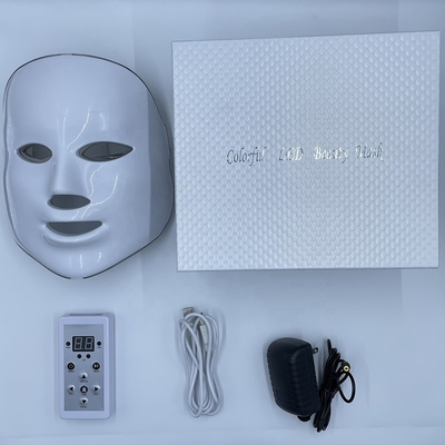หน้ากากบําบัดด้วยแสง LED หน้ากากบําบัดโรคสะเก็ดเงินแบบ 2023 7 สี กันน้ํา NO Home