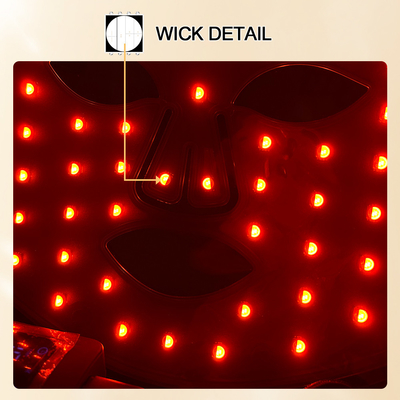 พื้นที่เป้าหมายของร่างกาย หน้ากาก LED อินฟราเรดคอมแพคต์สําหรับการรักษาสีแดง