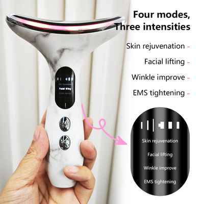 เทคโนโลยี EMS Neck Face Lift การนวดไฟฟ้าเพื่อป้องกันการแก่ตัวและกําจัดริ้วรอย