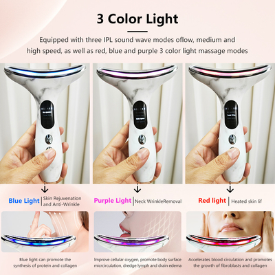 อุปกรณ์ยกใบหน้า RF ที่มีหลายฟังก์ชันแบบป้องกันริ้วรอย 4 รูปแบบ และเหล็กไร้ขัด ABS