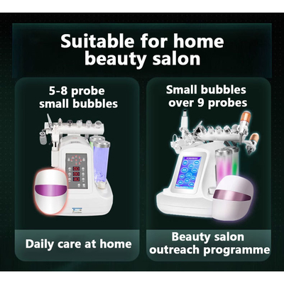 เครื่องทําหน้าแบบพกพา Oxygene Jet Aqua Jet Peel และ Dermabrasion สําหรับผิวเยาว์